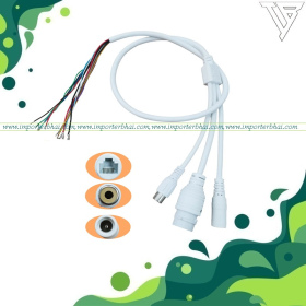 ip camera 11 pin cable with rca audio connector