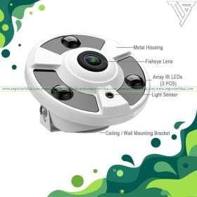 Imported Fisheyes 360degree Metal Camera Housing
