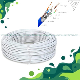 cat 6 305mtr. full copper 15kg super high performance super quality shielded foiled 4 pair twisted high speed gigabit Network Internet lan Wire