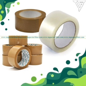 1 X 3" X 110 yd Heavy Duty Packing Tape (Crystal Clear & Brown Tape)