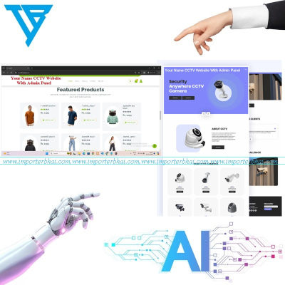 your cctv products service & installation business ecommerce website development with admin dashboard login panel