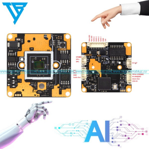 IP AI PCB Hisilicon DSP HI3516 CMOS 415  P2P Real Time 25FPS 5 Megapixel H.265 Support Intelligent Coding cctv camera ip module pcb board.