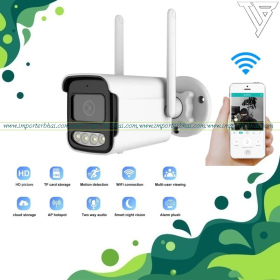 Wifi10x zoom starlight IR led ultra hd Ai 2mp smart outdoor monitor ip 2 way audio TF Card cp surveillance cctv bullet camera V380 Pro